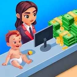 Idle Daycare Tycoon Rich Me Mod APK Unlimited money Mod Menu 7.2.5 icon